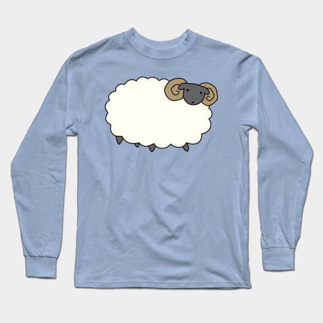 Fluffy Ram Long Sleeve T-Shirt by saradaboru